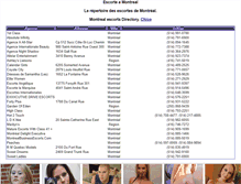 Tablet Screenshot of escorte.amontreal.ca